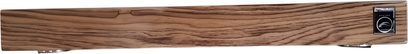 Amortisseur anti vibration Franc Audio Accessories Wood Block Slim Basic Platforms en bois clair veiné vue latérale