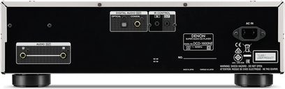 Odtwarzacz CD Denon DCD-1600NE w kolorze srebrnym, widok z przodu, panel sterowania z przyciskami i wyświetlaczem cyfrowym