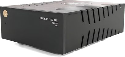 Separat Gold Note PSU-10 EVO svart strömförsörjning, rektangulärt svart matt hölje