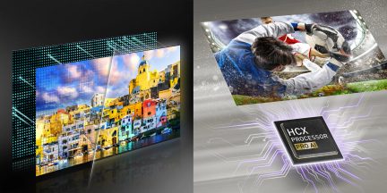 De tusindvis af LED-baggrundslys i vores Mini LED-tv sikrer en imponerende lysstyrke og kontrast, samtidig med at de minimerer lyslækage i de mørke områder. Det betyder, at du kan nyde dit indhold og dine yndlingsspil uden den karakteristiske glorieffekt fra konventionelle skærme.