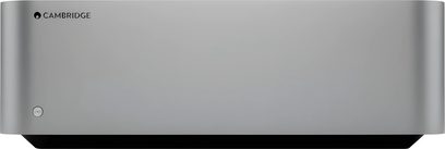 Cambridge Audio EDGE W-effektforstærker, frontvisning, metallisk gråfarve, horisontal rektangulær form