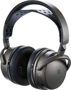 Cuffie da gaming Audeze Maxwell 2 Xbox nero antracite, archetto doppio traforato, ampi padiglioni auricolari ovali vista a tre quarti