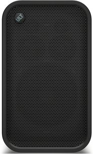 Bærbar svart Sony ULT TOWER 7 Bluetooth-høyttaler, sett forfra med stort perforert gitter og ULT-logo