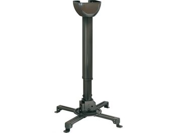 Support de plafond pour vidéo-projecteur Screen'up SCR15521 en métal gris foncé, vue de face en position verticale