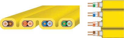Ethernet-kabel RJ45 Wireworld Chroma CAT8 gul, 4 par tvinnet, guldbelagte stik, længde 2 meter