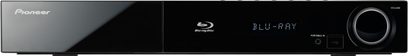 Sort Pioneer BCS-707 hjemmebiografsystem, set forfra, med indbygget Blu-ray-afspiller