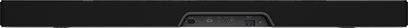 Bară de sunet Klipsch Flexus Core 300 neagră, vedere din spate cu conectori HDMI, USB, optic și RJ45 grupați central