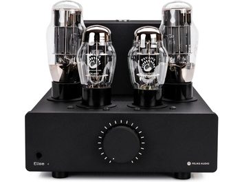 Feliks Audio Elise MKII black tube high-fidelity headphone preamp, front view with large central knob