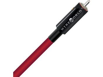 Kabel koncentryczny cyfrowy Wireworld Starlight 10 Coaxial 1m, czerwony cylindryczny oplot, czarny cylindryczny wtyk z białym napisem