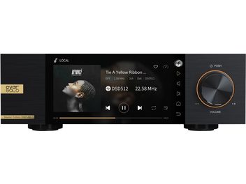 EverSolo DMP-A6 Master Edition -verkkoaudiosoittimen käyttöliittymä, joka näyttää toistotietoja