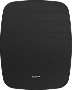 Altoparlante Klipsch PSM-525-T nero vista frontale con griglia perforata e logo Klipsch