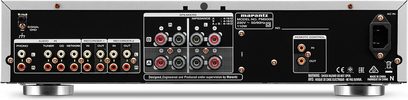 Ampli hi-fi stéréo Marantz PM5005 noir, vue de face, connectiques et commandes en façade, affichage numérique