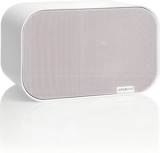 Boxă hi-fi compactă ArtSound UNI20 albă, carcasă dreptunghiulară cu colțuri rotunjite și grilă perforată, vedere din unghi de trei sferturi