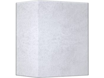 Akustický absorbér Artnovion Dawson 2.0 biely, štvorcový tvar, zrnitý textúrovaný povrch, rovné hrany, pohľad spredu