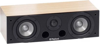 Highland Audio Aingel 320C sort centerkanal, set forfra, med 2 mellemtone højttalere og 1 diskanthøjttaler