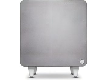 Cambridge Audio MSX Sub 300 Subwoofer weiß Frontansicht weiße Textilfront abgerundete Ecken und konische Füße