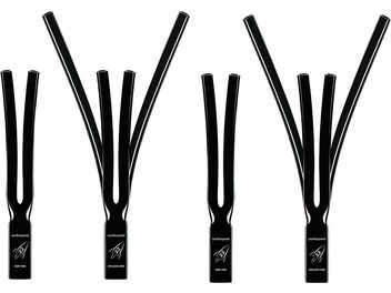 Accessorio per cavo Calza Rocket 22 SBW set di 4 nero con scritte bianche e estremità biforcate