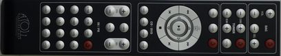 Atoll Electronique PR200 Signature sort stereo-forstærker, frontvisning, to fjernbetjeninger, knapper og drejeknapper