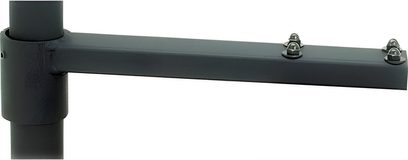 Support pour vidéo-projecteur Chief LCDPA en métal gris avec un bras horizontal fixé par 4 boulons visibles et un tube vertical