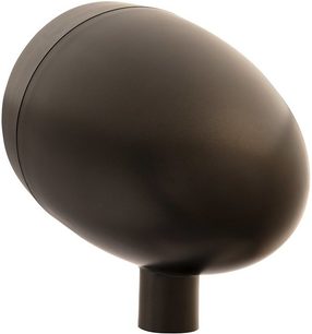 Paradigm GOSYST utendørshøyttaler, sidevisning, oval form, glatt overflate, mørk finish, kort sylindrisk base