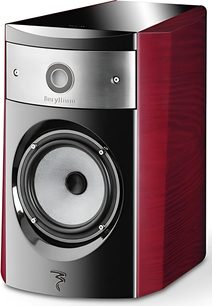 Enceinte bibliothèque Focal Electra 1007 Be, vue de face, finition rouge et argent, tweeter, haut-parleur médium-grave