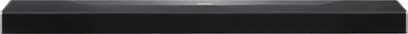 Onkyo LS7200 sort soundbar, set forfra, aflang rektangulær form, sort gitter på forsiden