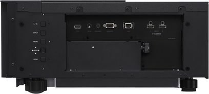 Sony VPL-VZ1000ES videoprojektor, bagside, HDMI-, USB-, LAN-tilslutning, trigger- og fjernbetjeningsindgang/udgang, sort