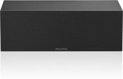 Bowers & Wilkins HTM6 S3 sort centerhøjttaler set forfra, sort akustisk gitter
