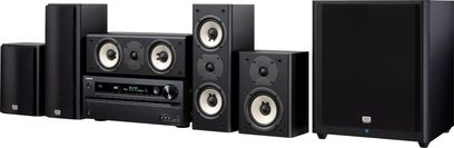Onkyo HT-S9405 THX schwarzes 7.1-Heimkinosystem bestehend aus 7 Lautsprechern, einem Subwoofer und einem Receiver mit Display