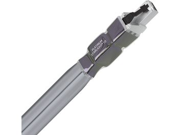 Wireworld Platinum Starlight 10 Ethernet RJ45 Network Cable, 3m, silver metallic connector, gray cylindrical sheath