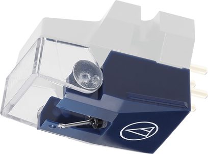 Diamant til pladespiller pickup VMN20EB, blå krop, gennemsigtigt låg, forgyldte stik, fin nålespids, sort vinklet struktur