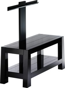 Erard Whoopee sort TV-møbel i træ, 2 hylder, lodret sektion, rent og moderne design