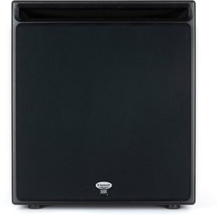 Altoparlante home cinema THX-1200-SW, vista frontale, forma rettangolare, colore nero, logo in basso al centro