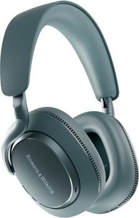 Bowers & Wilkins Px7 S3 Kopfhörer in Frostblau, mattes Kunststofffinish und Kunstleder-Polster, schräge Ansicht, strukturierter Bügel