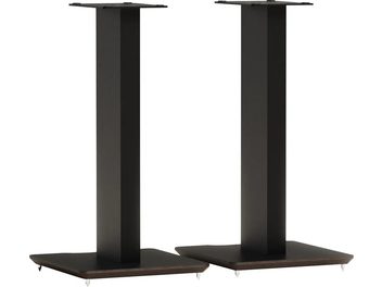 Paire de pieds d’enceinte Block Axis 600 noir satin avec colonnes rectangulaires et pointes de découplage