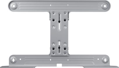 Suporte de TV de parede Samsung WMN300SB/ZF cinza, vista frontal, 2 barras horizontais com 4 furos de fixação cada