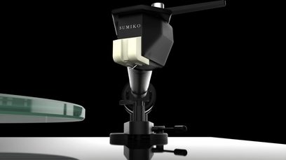 Hi-fi platenspeler Pro-Ject T2 Super Phono met zwarte arm, Sumiko-element, transparante glazen plateau en zwarte basis