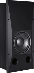 Elipson INFINITE S12 czarny matowy głośnik niskotonowy do zabudowy, 12-calowy głośnik z metalową obwódką, 2 porty bass-reflex