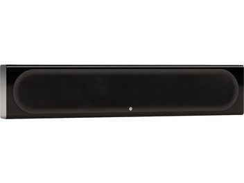 Monitor Audio Radius On-Wall 4G sort væghøjttaler, aflangt vandret format med afrundet frontgitter