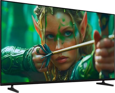 Sony BRAVIA 2 II K50S2 fladskærms-tv i sort, set forfra, nærbillede af en elver med bue og pil