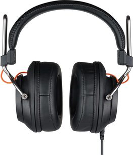 Fostex TR-80 sort lukket omkringørende hovedtelefon, polstret hovedbøjle, ovale læderørepuder, aftagelig kabel
