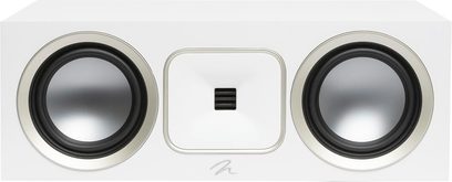 Altavoz central MartinLogan Foundation C1 blanco mate, rectangular, 2 woofers redondos, tweeter cuadrado central