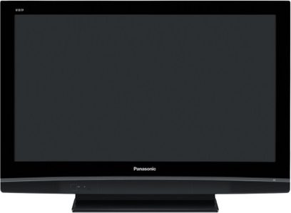 Fladskærms-TV fra Panasonic TH-37PX81 med rektangulært sort panel, set forfra
