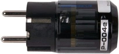 Cavo di alimentazione Oyaide P-004e con spina Schuko, nero, connettori metallici, vista laterale
