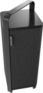 Draagbare Bluetooth-luidspreker Sonoro Vibes L zwart, rechthoekig, met donkergrijze stof en grote bovenste handgreep