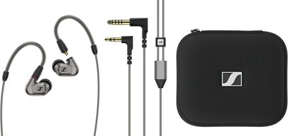 Sennheiser IE 600 kulak içi kulaklık siyah, çıkarılabilir kablo, kulak uçları, taşıma çantası ve jack adaptörü ile birlikte