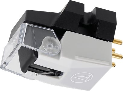 Audio Technica VM670SP pladecelle, mat sort rektangulært hus, diamantnål, forgyldte ben