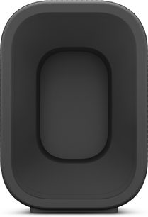 Cassa Bluetooth portatile Sony ULT Field 3 nera in plastica opaca, radiatore passivo centrale rettangolare con angoli arrotondati, vista laterale