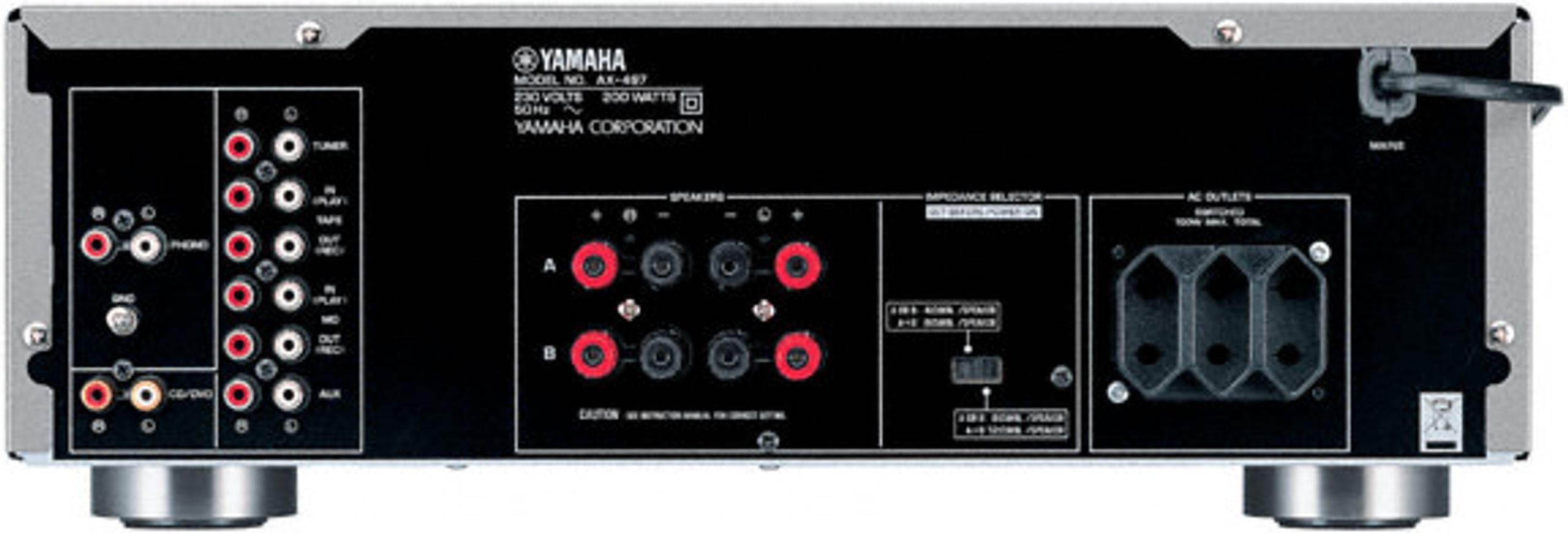 Yamaha AX-497 - Stereo solid-state hi-fi integrated amplifier