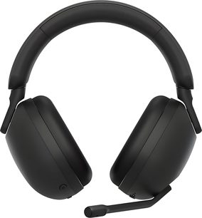 Auriculares gaming Sony Inzone H9 negros, plástico mate, almohadillas circumaurales acolchadas y micrófono articulado, vista frontal